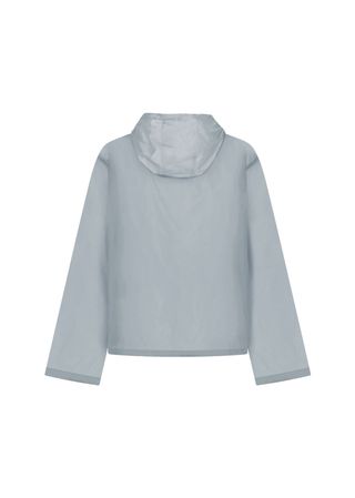 Sheer Hoodie Anorak, Grey