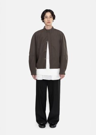 Raglan Cotton Zip Jumper, Brown
