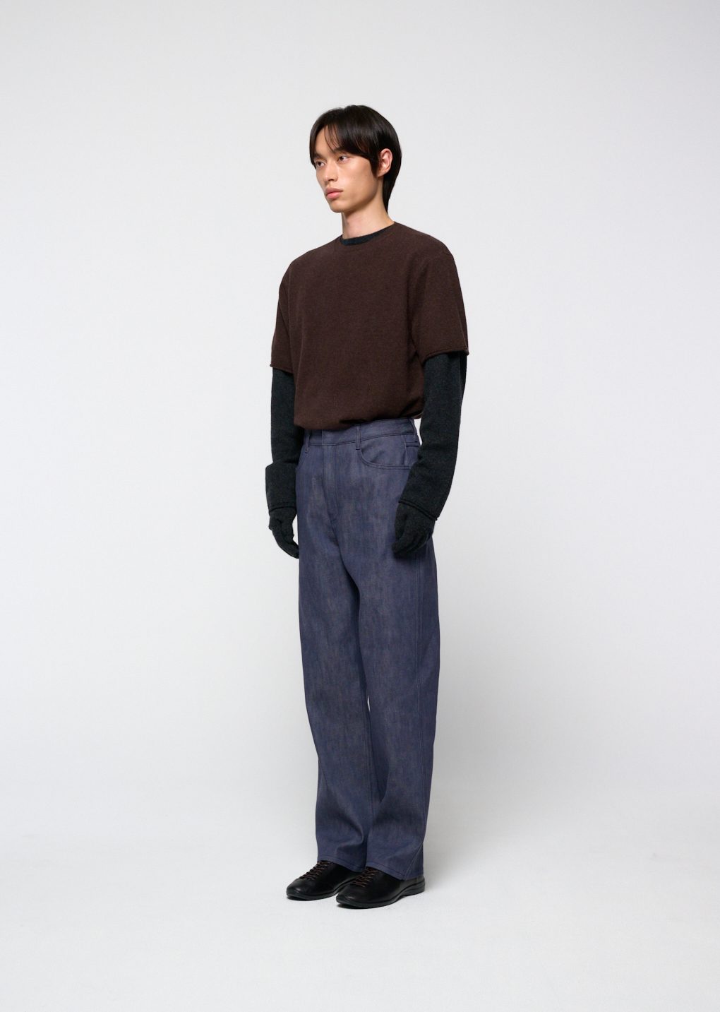 Men's colored straight fit denim, Blue 사진 3/4