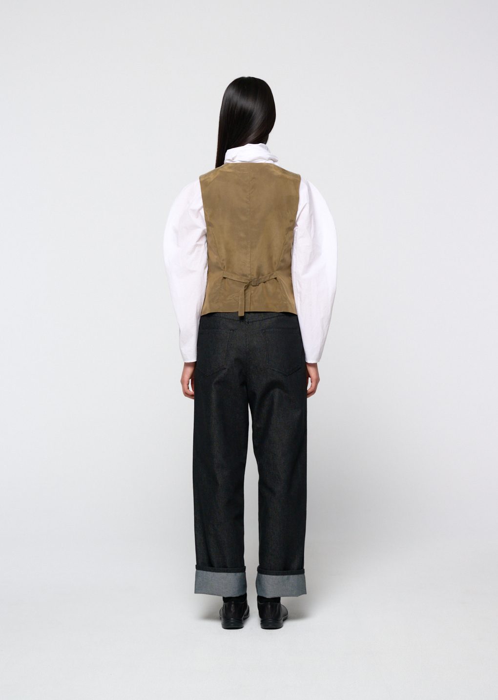 Stripe pocket vest, Beige 사진 2/4