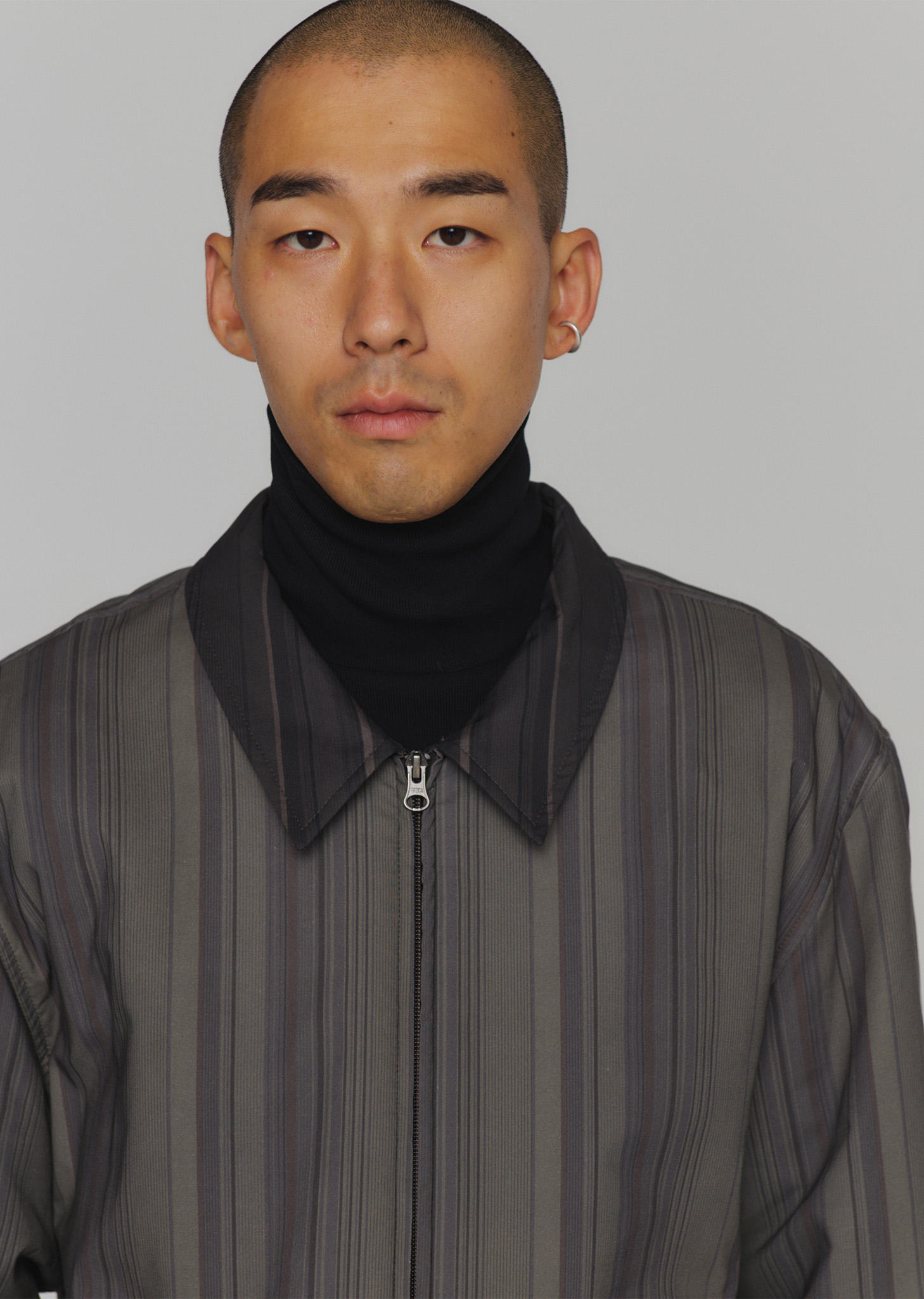 STRIPE ZIP-UP JUMPER