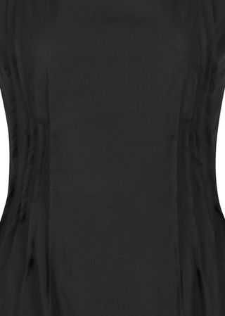 Pintuck Dress, Black