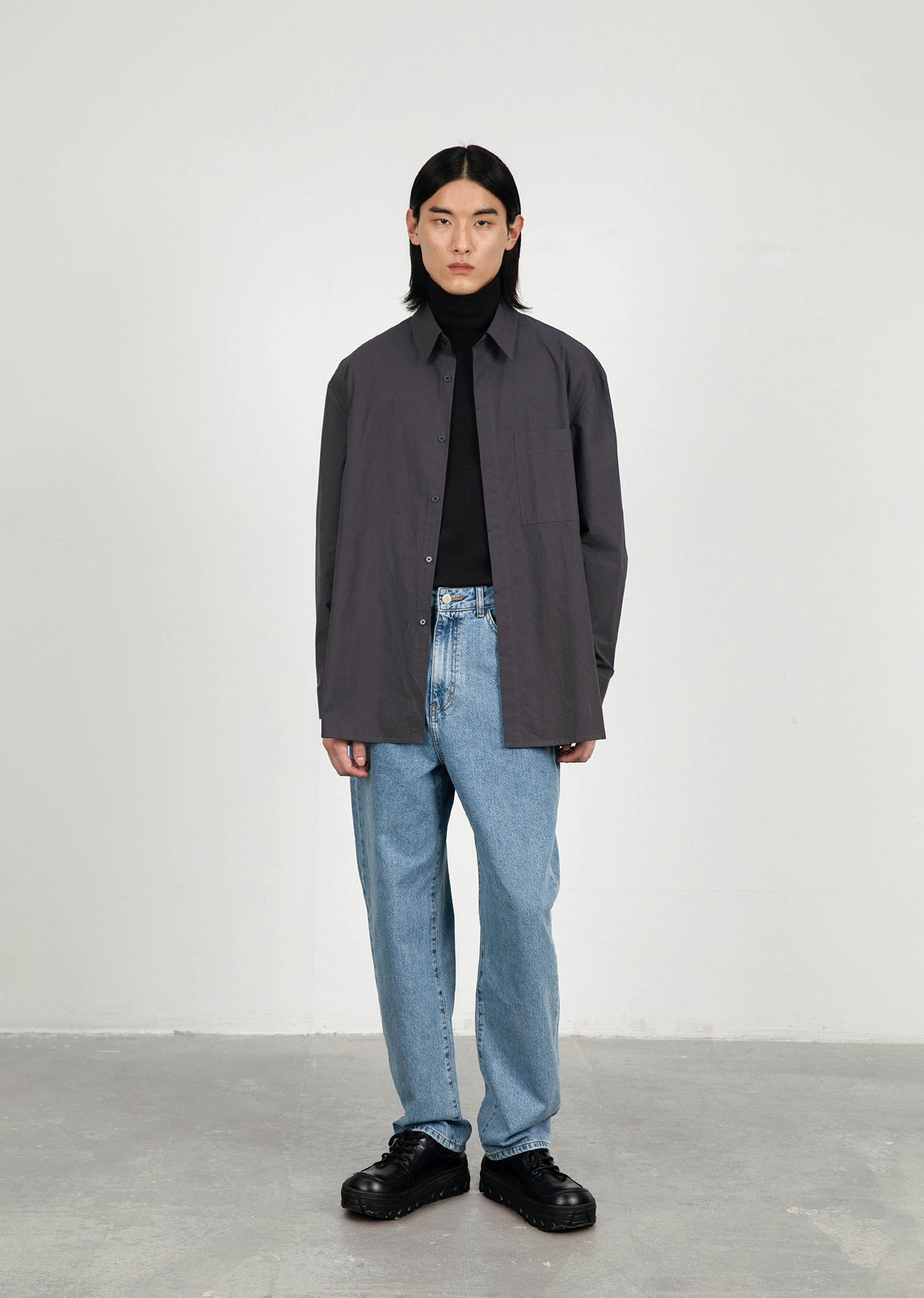 SQUARE POCKET OVERSIZED SHIRTS