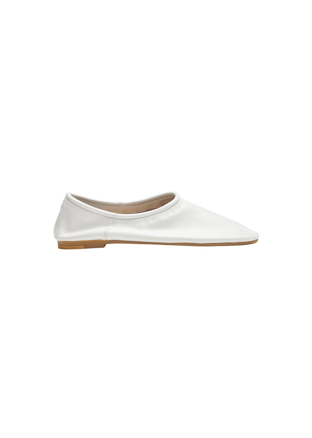 Men's lambskin slip on loafer, White 사진 2/4