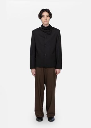 Oversized Wool Jacket, Black