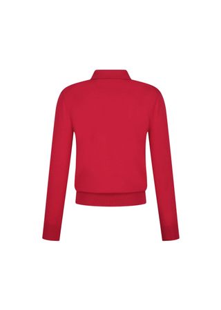 Wool Collar Knit, Red