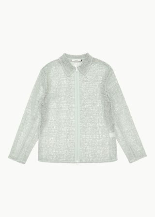 LACE ZIP-UP SHIRTS