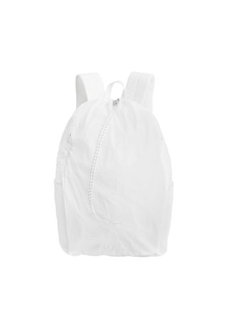 sheer nylon backpack, white