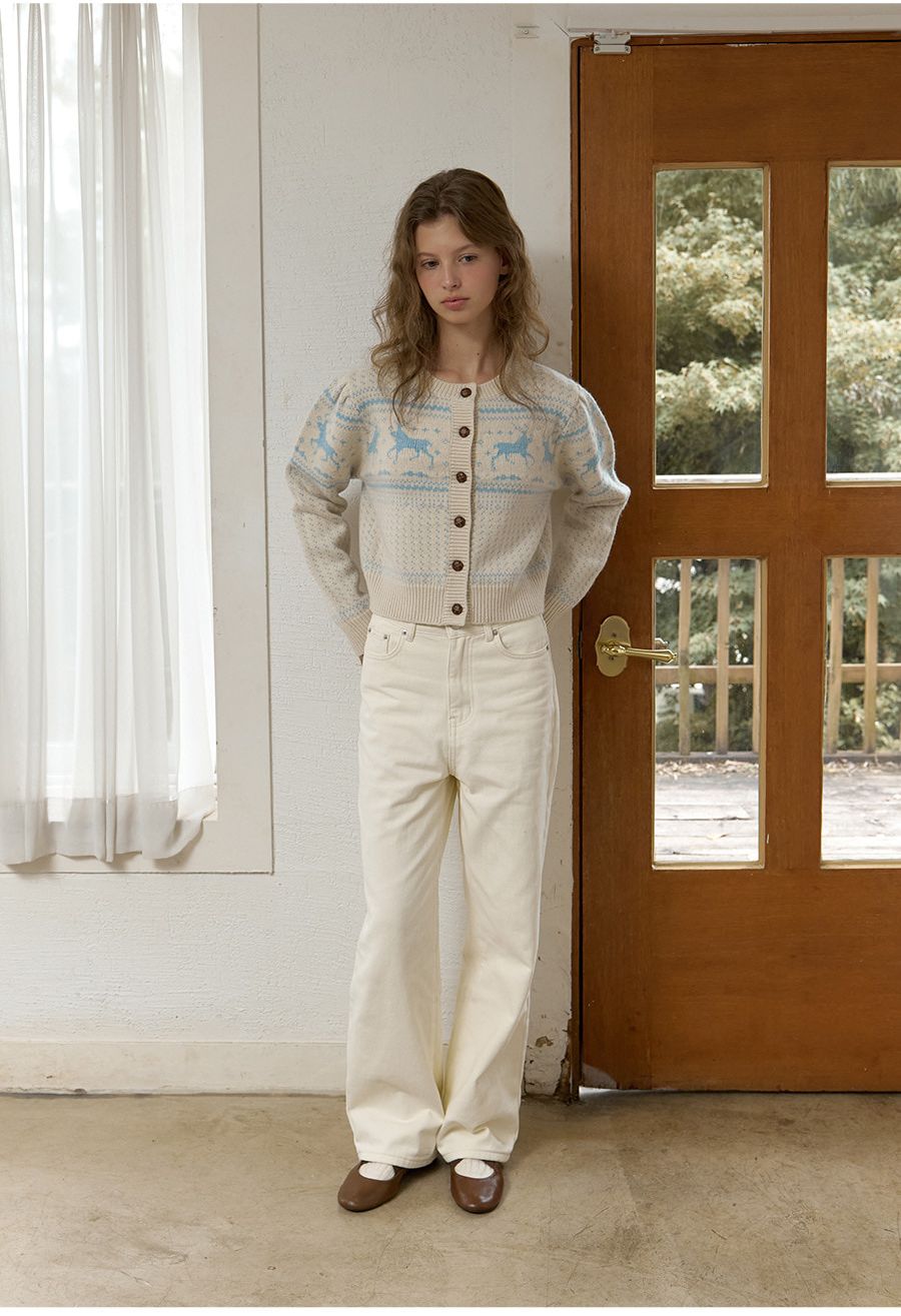 A SEMI WIDE BRUSHED PANTS_IVORY
