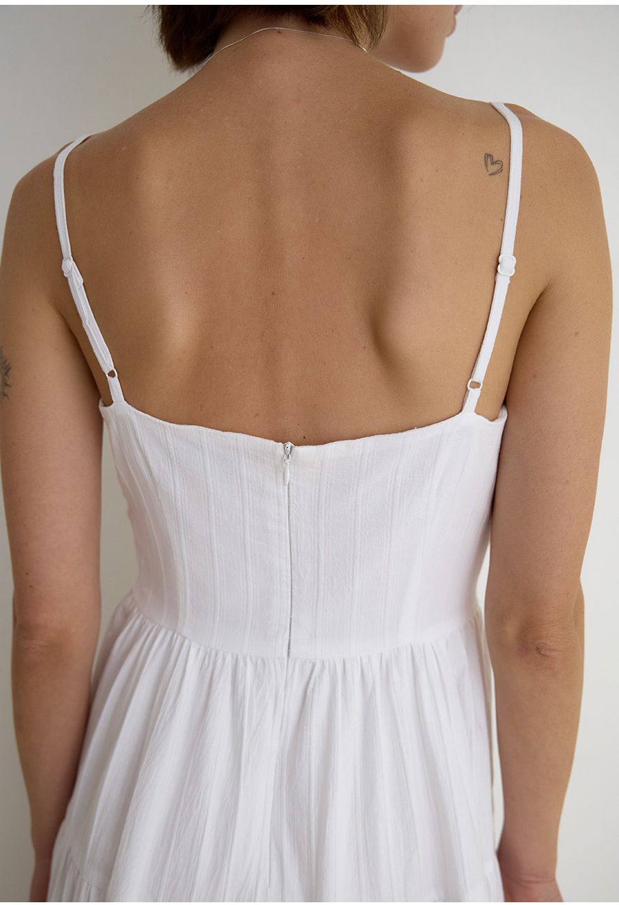 A CAN CAN SLEEVELESS DRESS_WHITE 사진 3/4