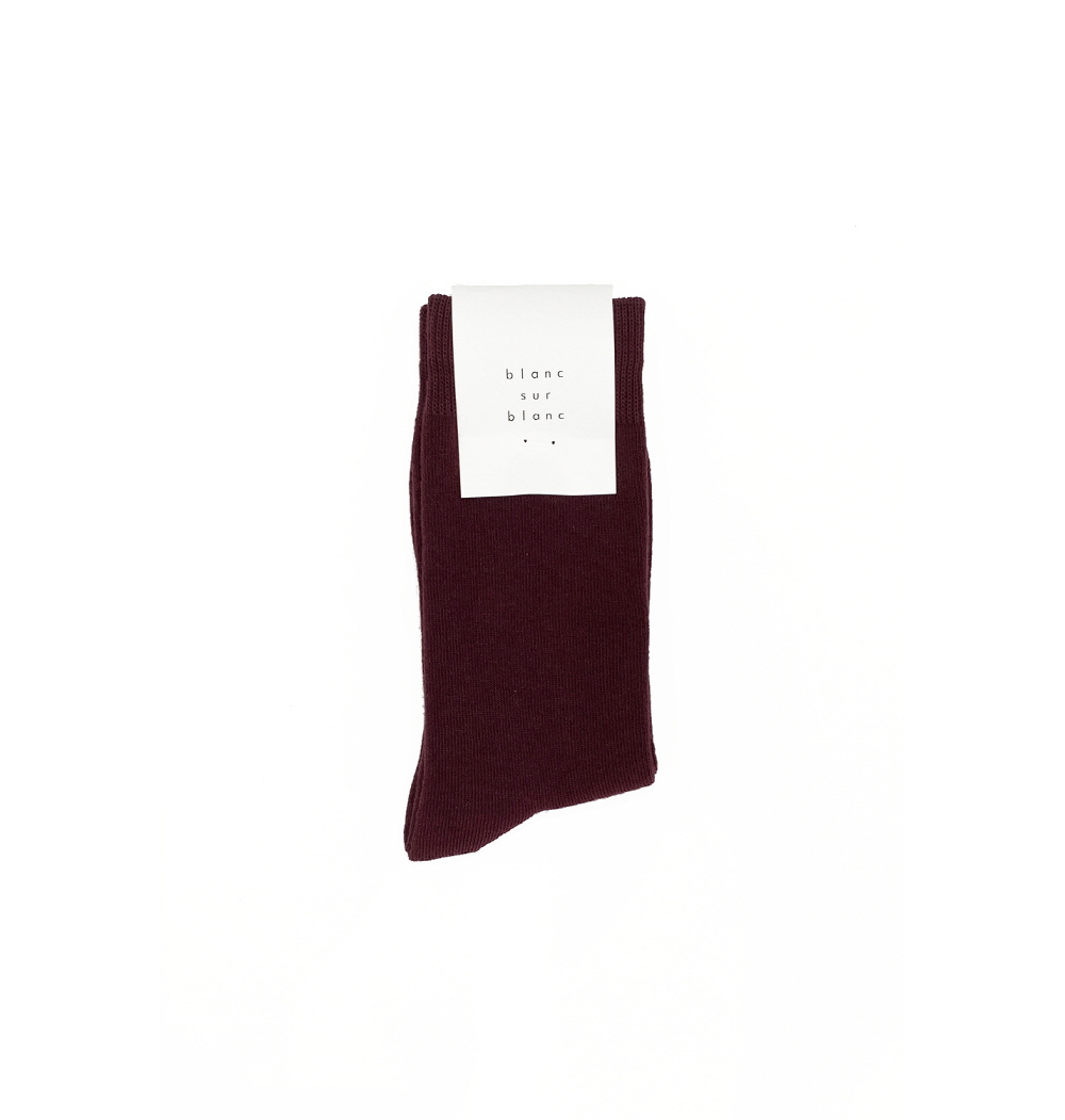 Cotton Blend Socks Wine 사진 2/2