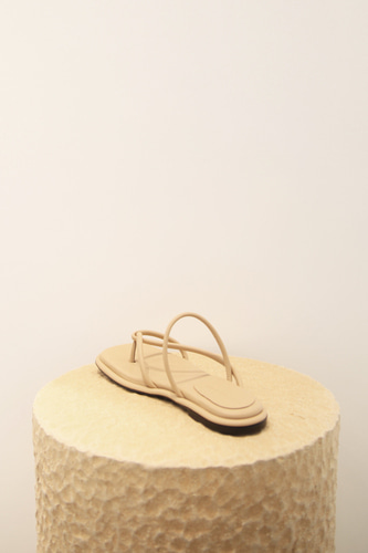 [70%할인] Maya Slides Leather Beige 245 - 교환반품불가 -
