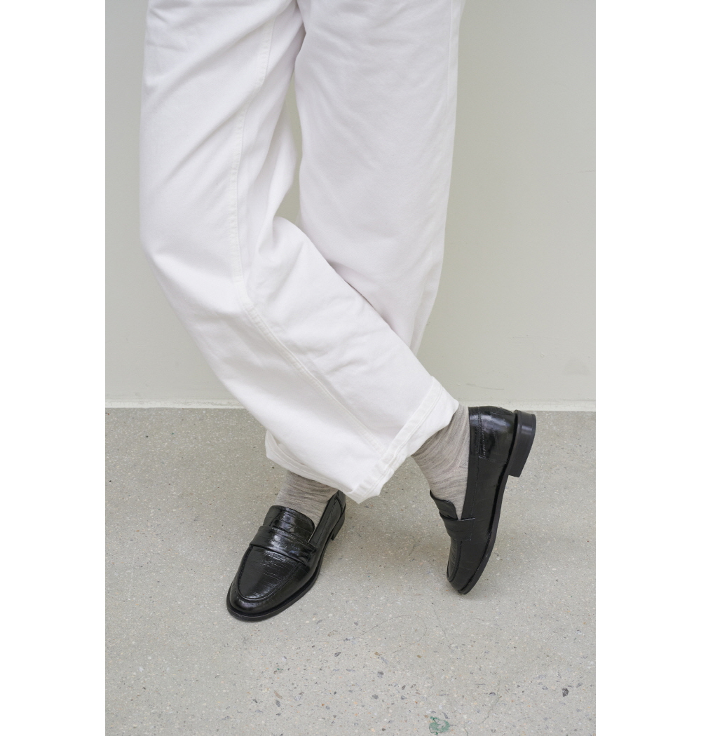 Merino Wool Basic Socks Light Grey 사진 2/4