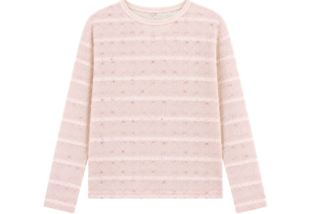 FLOWER KNIT LONG SLEEVE_PINK 사진 4/4