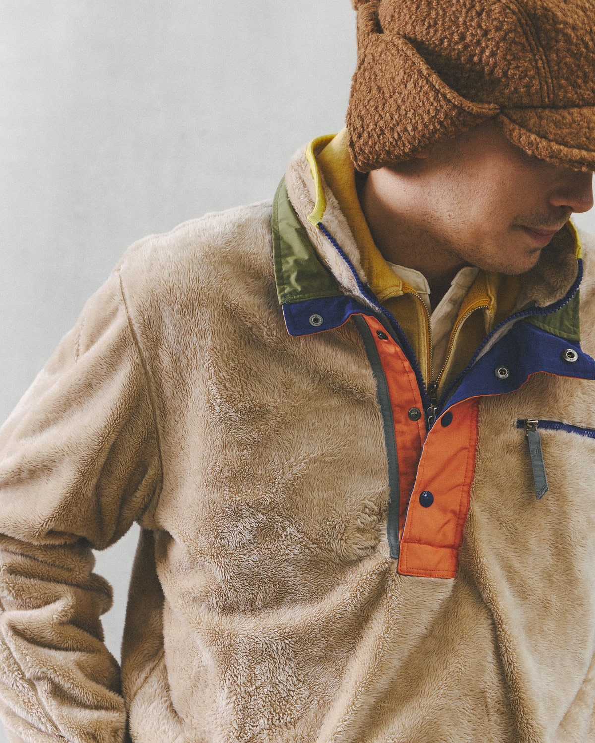ALPINE HALF ZIP-UP FLEECE SWEAT / CREAM 사진 4/4