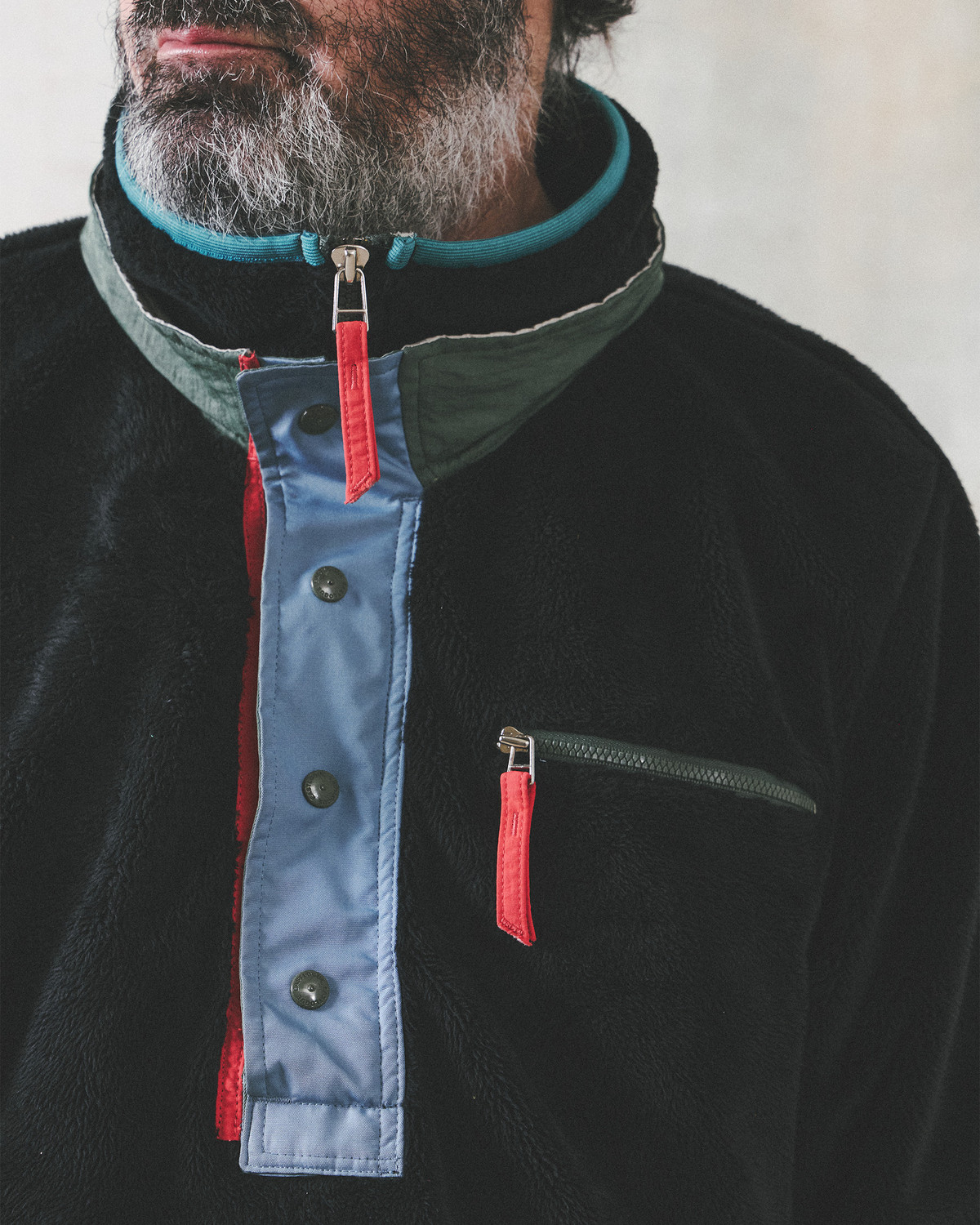 ALPINE HALF ZIP-UP FLEECE SWEAT / BLACK 사진 4/4
