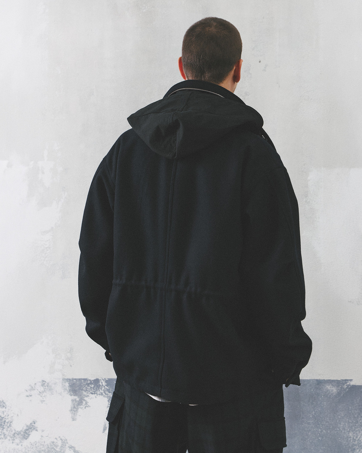 MIL FIELD JACKET / D.NAVY MELTON WOOL 사진 3/4