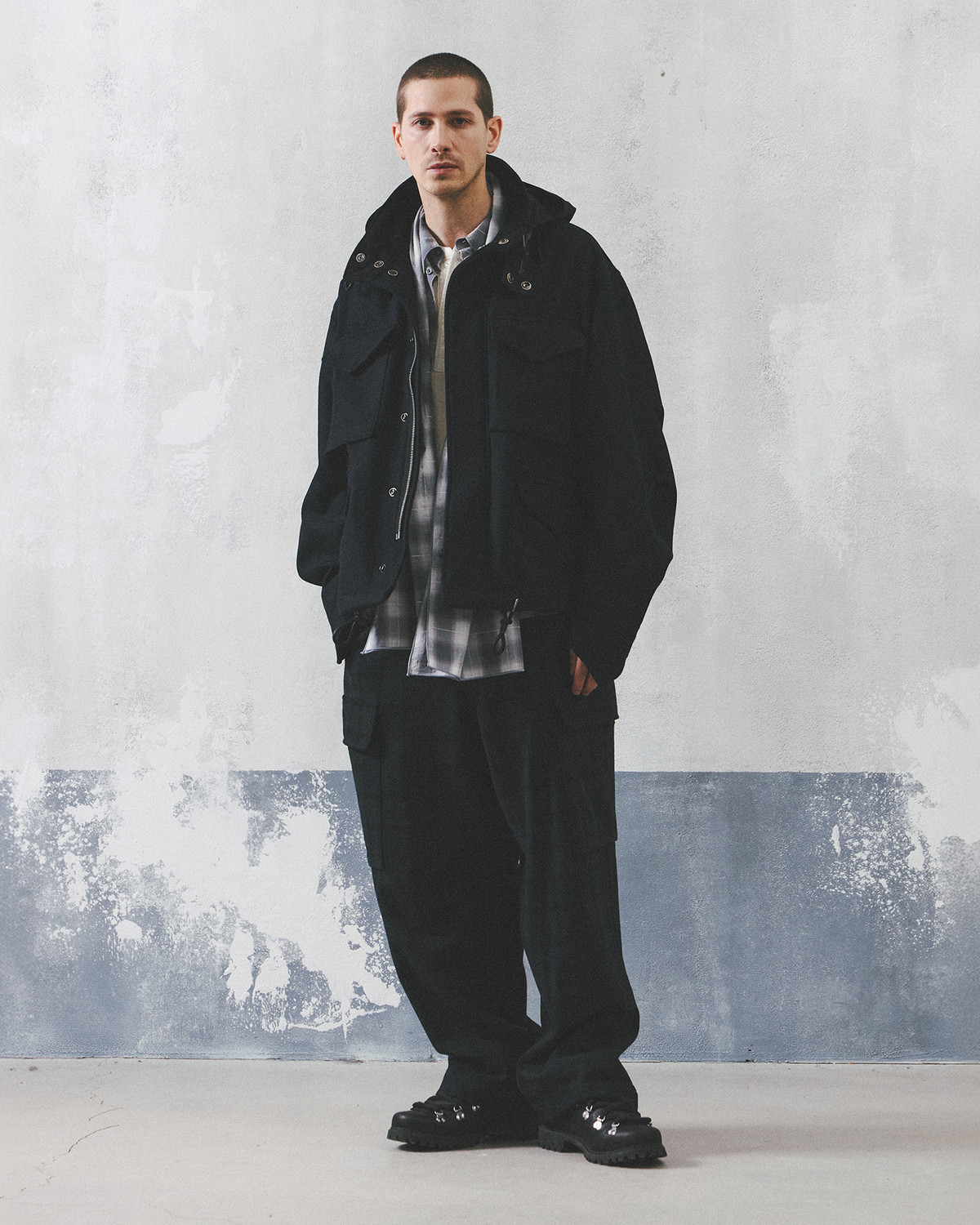 MIL FIELD JACKET / D.NAVY MELTON WOOL 사진 4/4