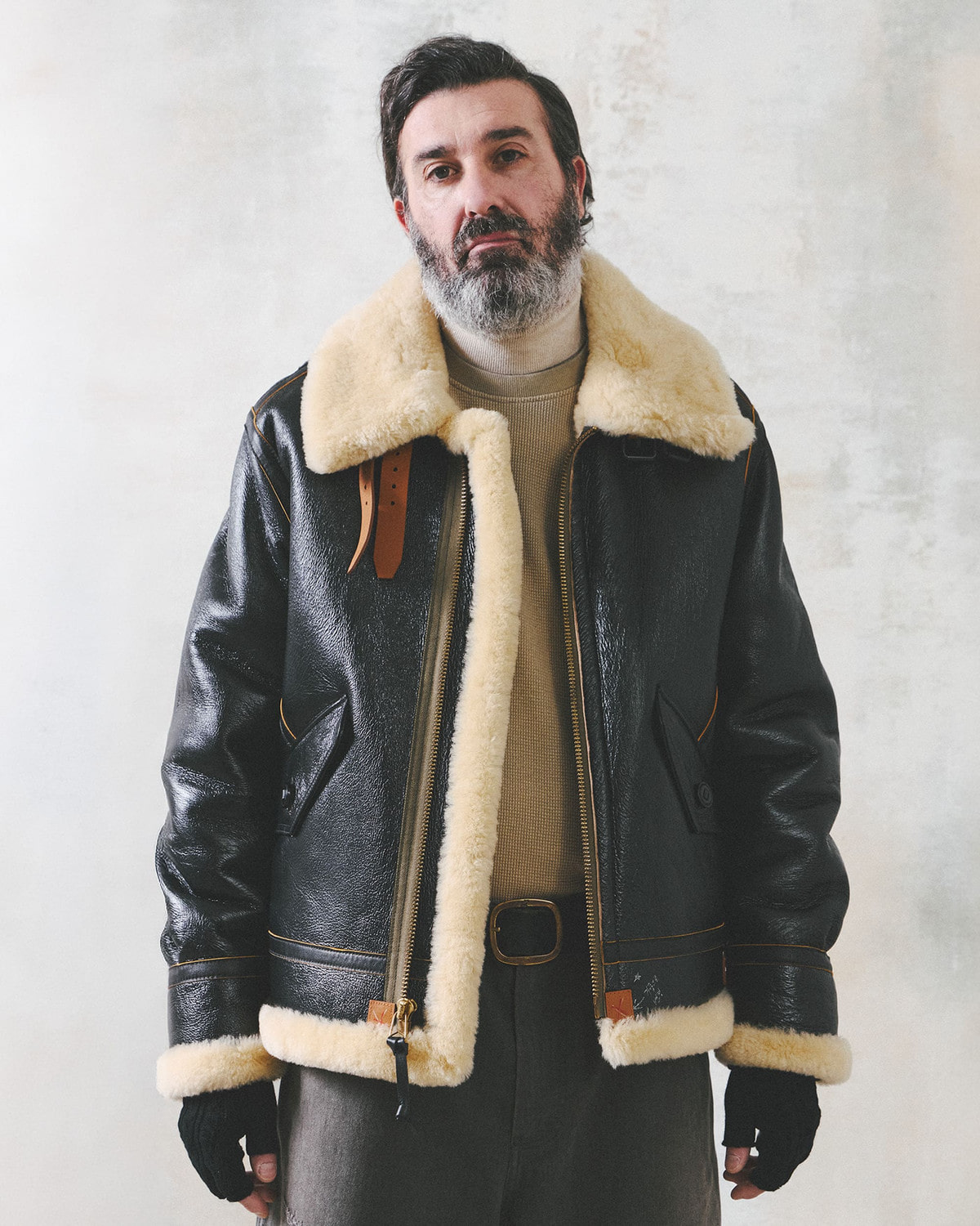 AIRBORNE MOUTON PARKA / BLACK 사진 3/4