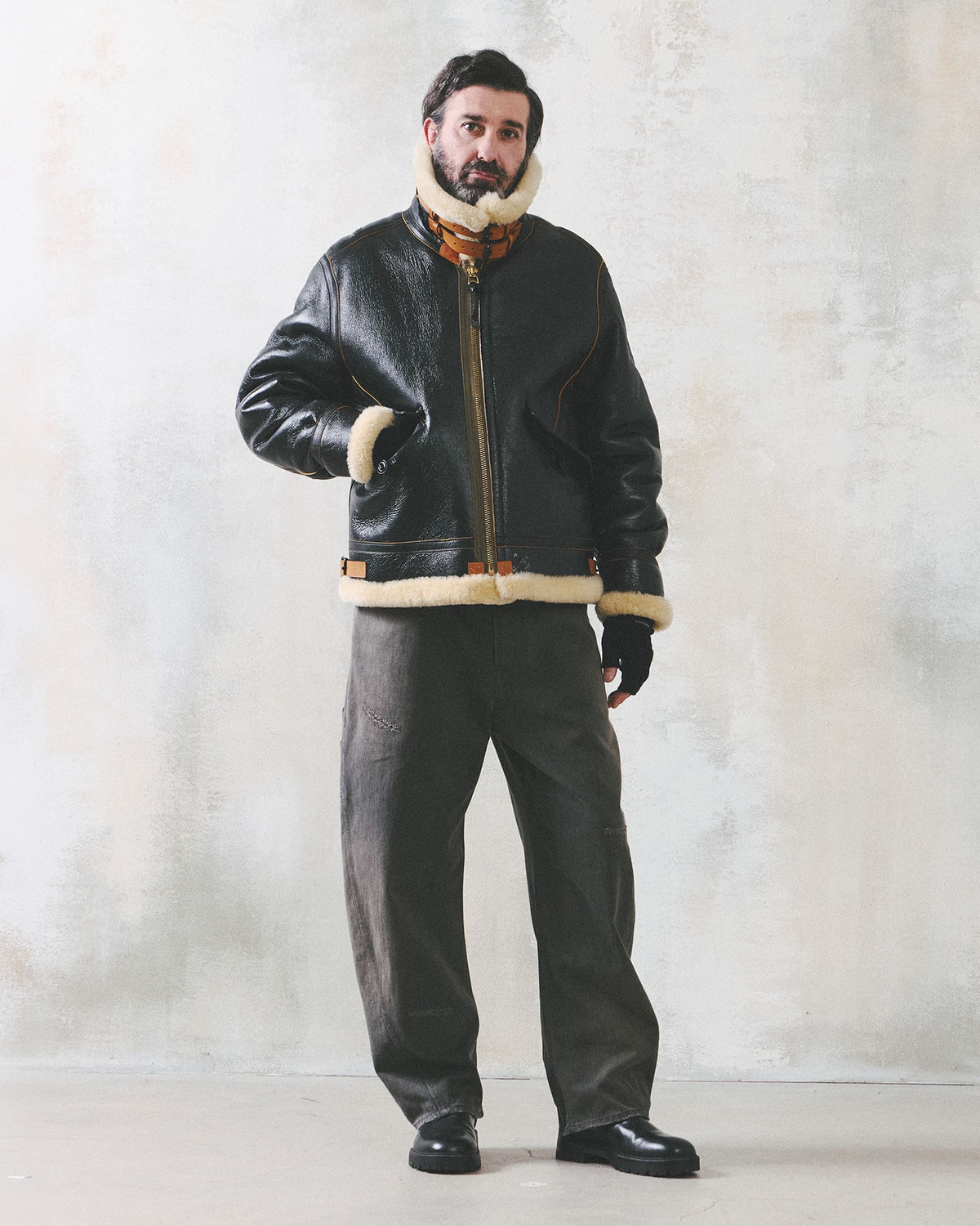 AIRBORNE MOUTON PARKA / BLACK 사진 4/4