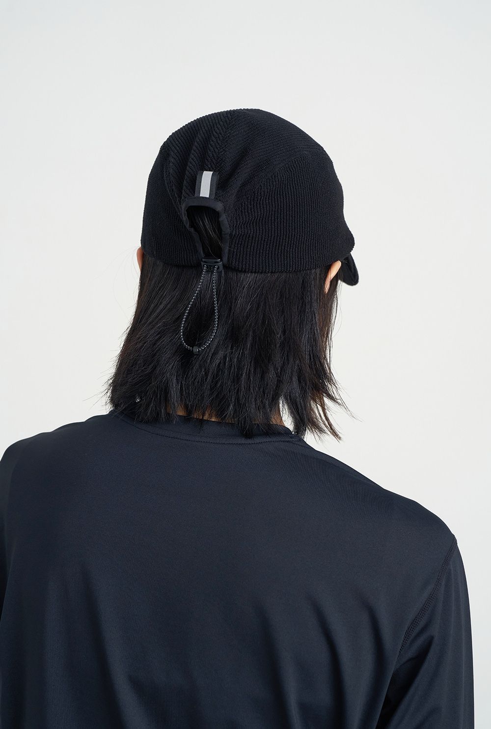 GRID FLEECE CAP (BLACK)