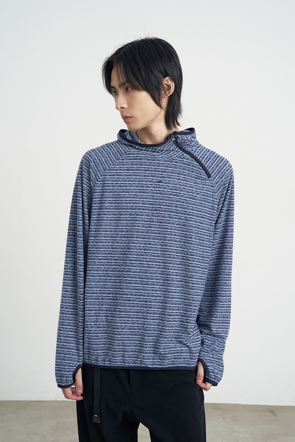 [9/29 18:00 발매] SIDE ZIP TERRY HOODIE (BLUE) 사진 2/4