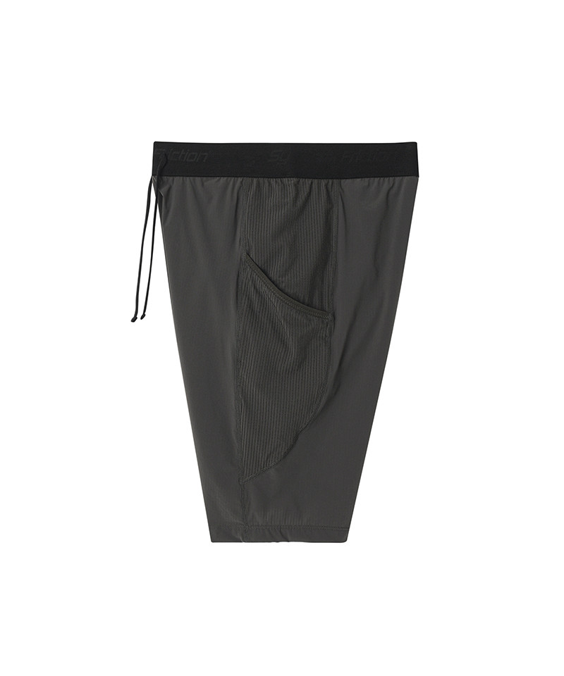 THERMAL-GRAIN MEN'S HALF TIGHTS (BROWN GREY) 사진 4/4