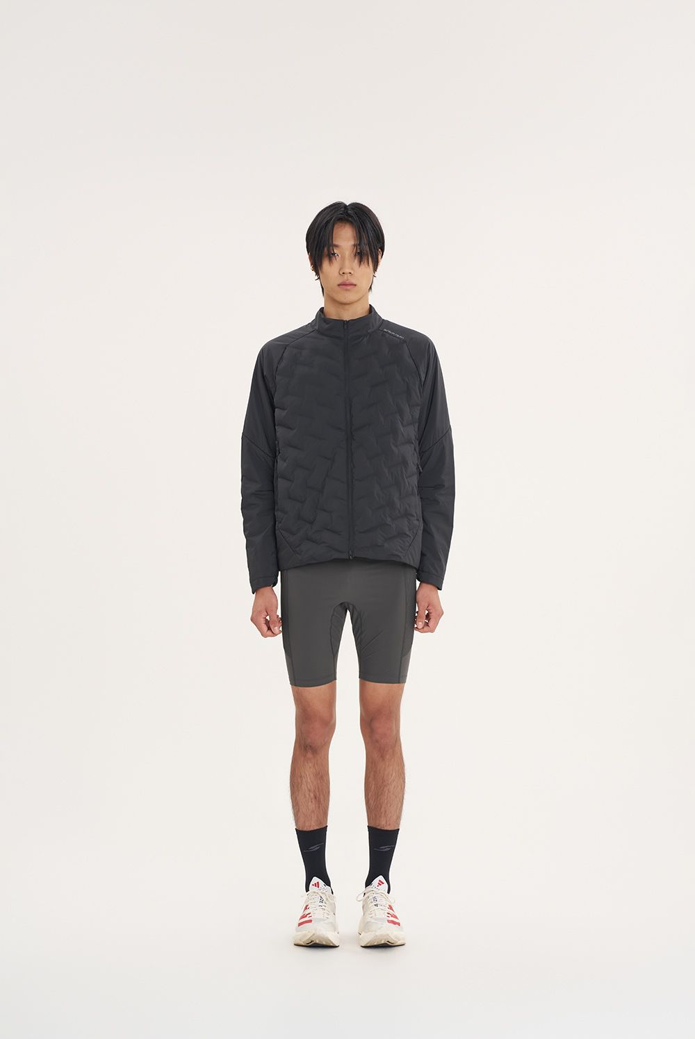 THERMAL-GRAIN MEN'S HALF TIGHTS (BROWN GREY) 사진 1/4