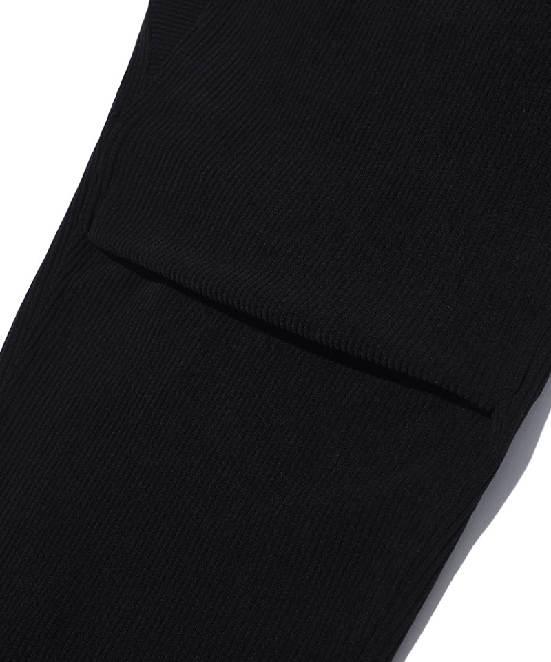 WIDE CORDUROY PANTS (BLACK)