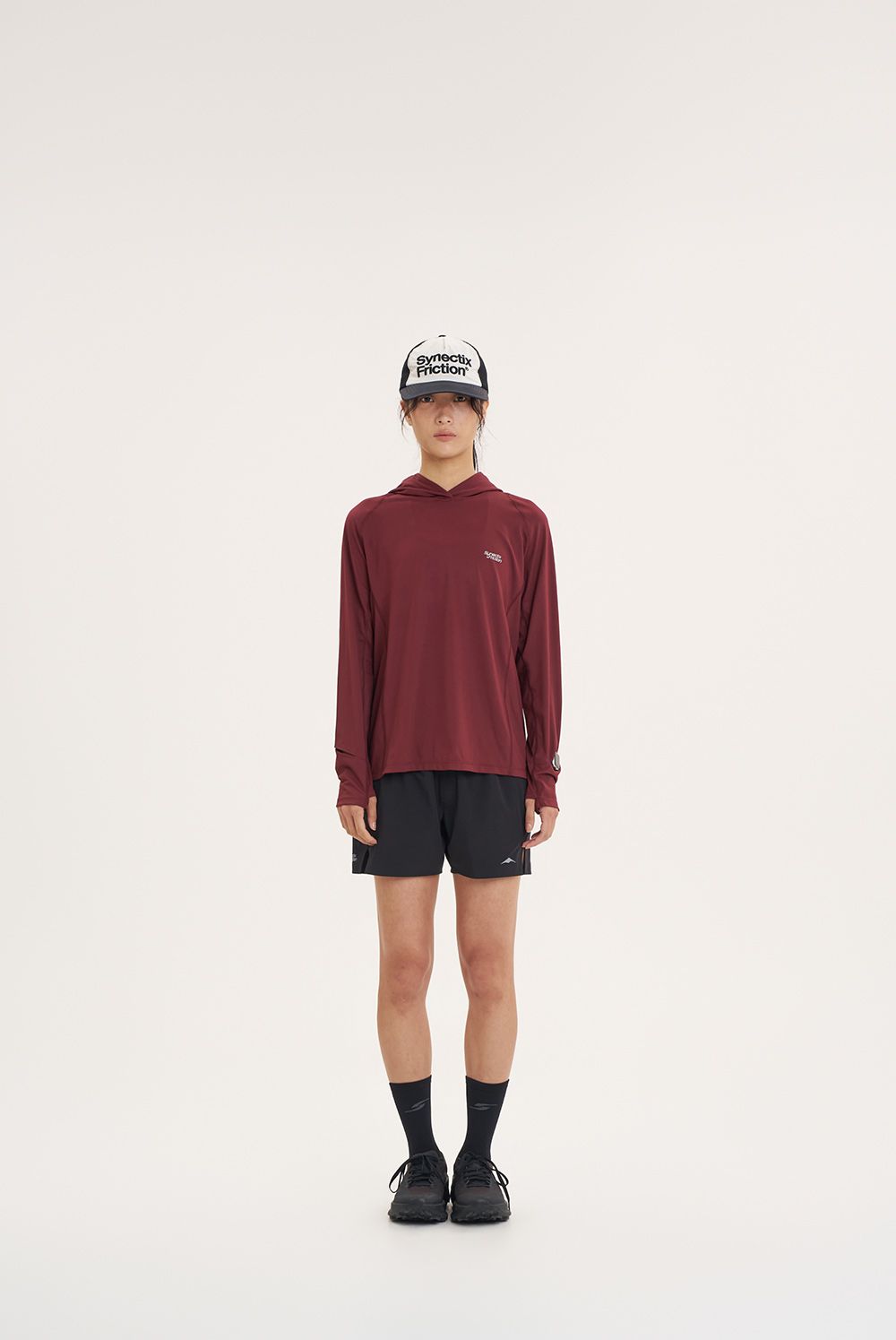 FLUID HOODIE (BURNT RED) 사진 1/4