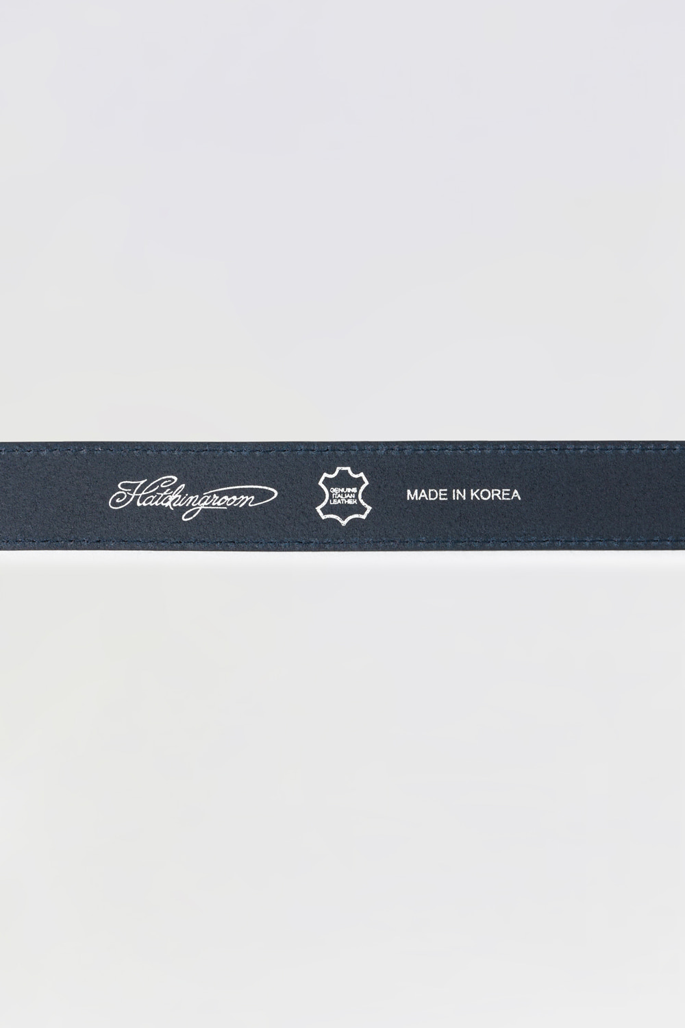 Fluid Leather Belt Dark Navy 사진 4/4