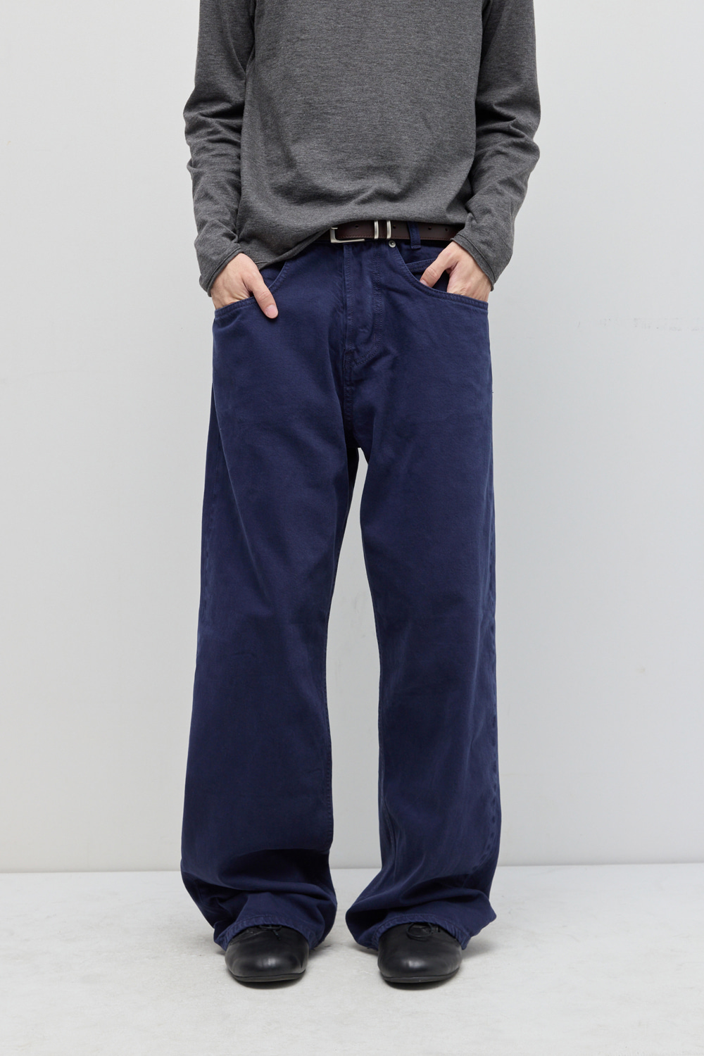 Regular Selvedge Jeans Over Dyed French Blue