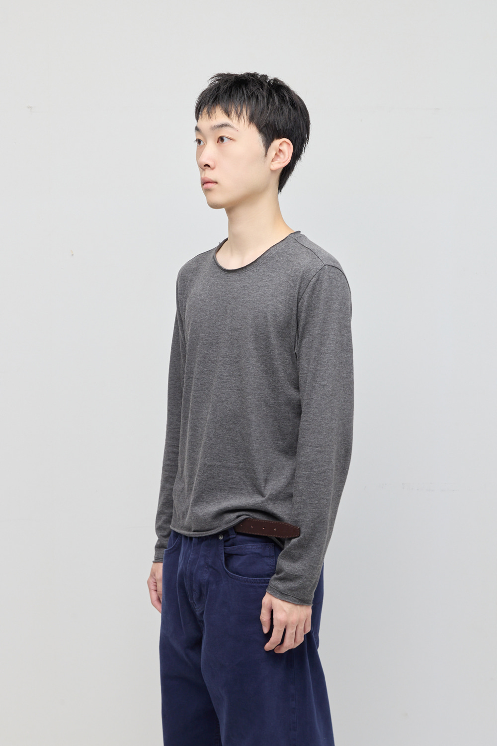 Rolling Tee Yak Wool Dark M.Grey 사진 2/4