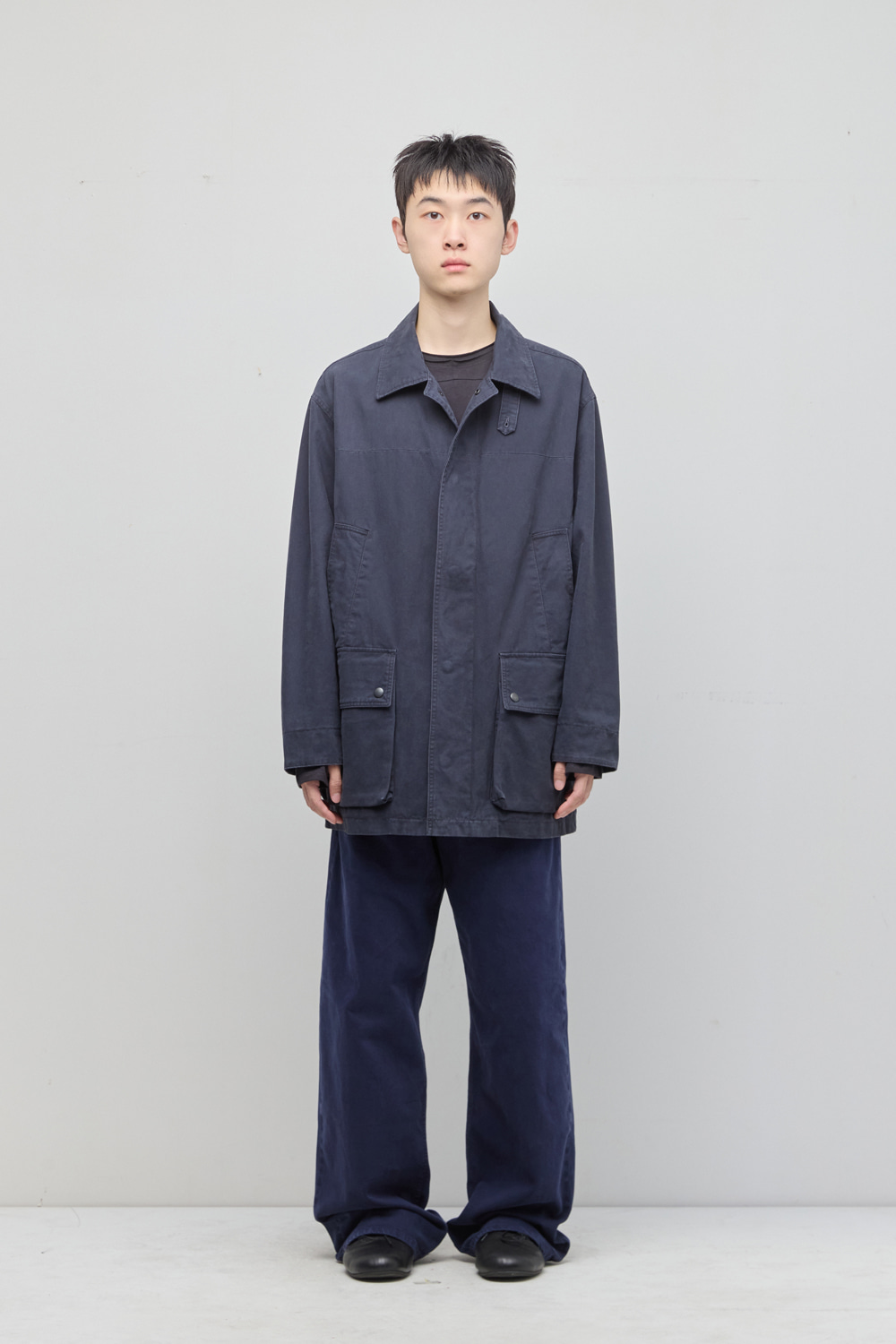 Canvas Work Parka Blue Charcoal 사진 3/4