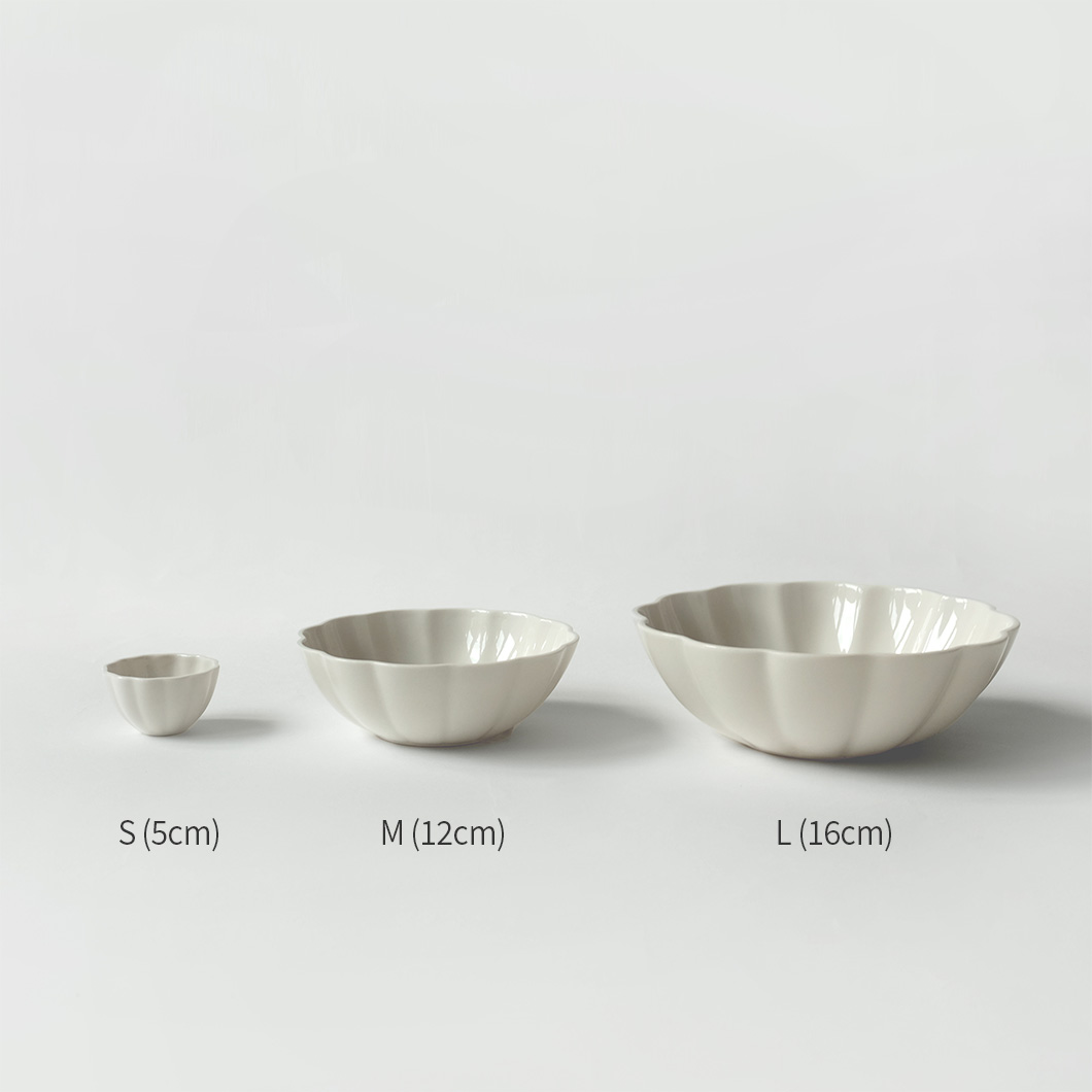 [호리에] h+ 플라워 볼 아이보리 (3size) 사진 2/4