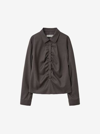 체크 셔링 셔츠 BROWN CHECK