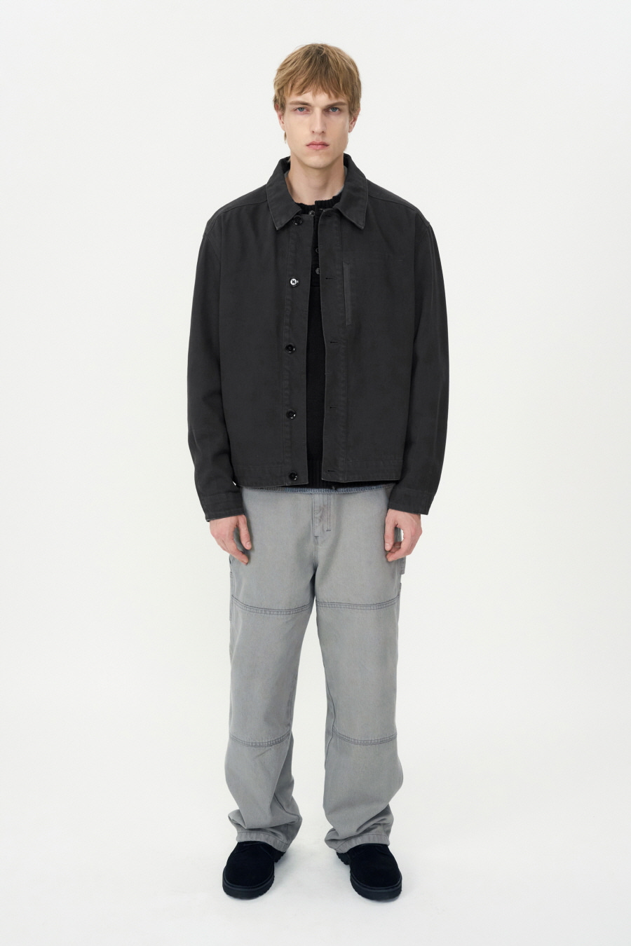 카펜터 데님 팬츠 GREY