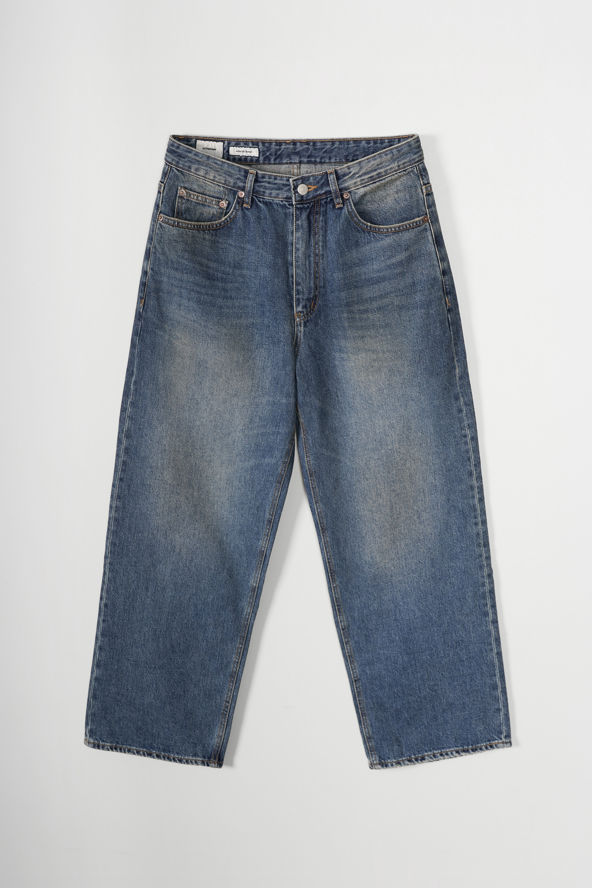 5PK WIDE DENIM PANTS - DIRT INDIGO 사진 4/4