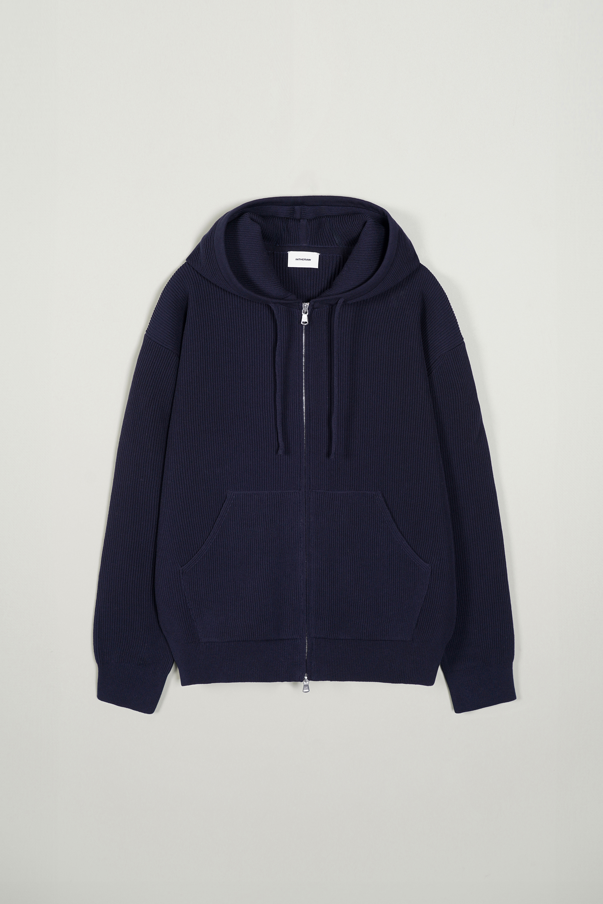ROBYN HOODED ZIP KNIT PARKA - DEEP NAVY 사진