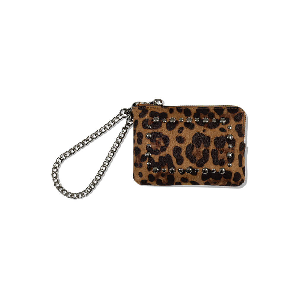 STUD POPO POUCH / LEOPARD