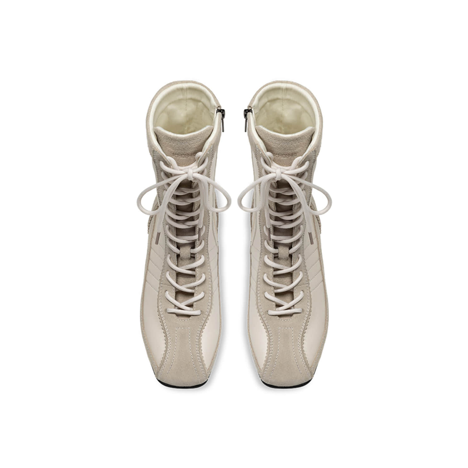 SWAY BACK RIBBON BOXING SNEAKERS / IVORY