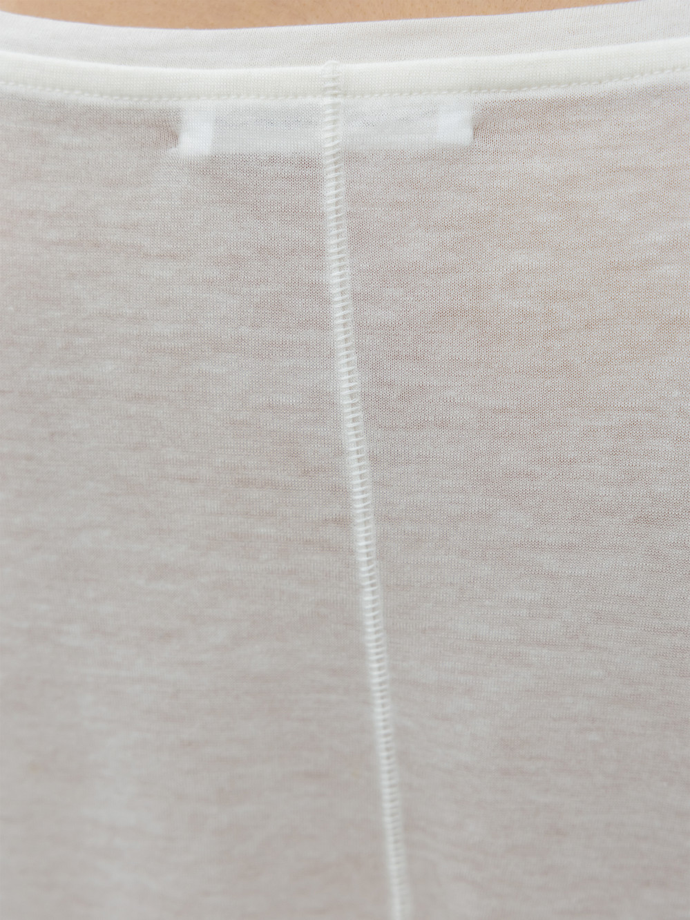 Wool Tencel Long Sleeve T-Shirt_Ivory