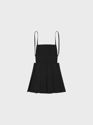 Pleated Mini Dress_Black