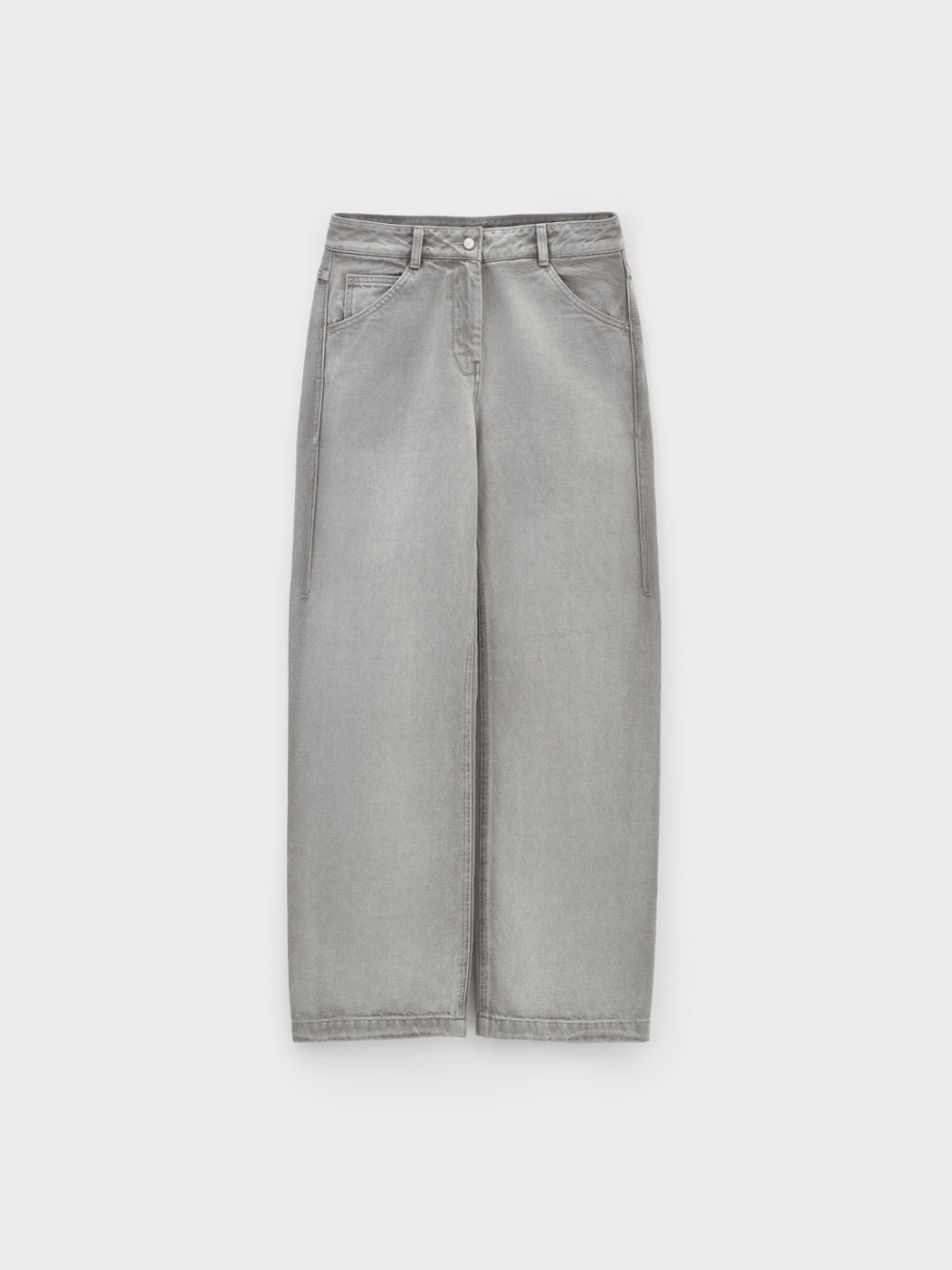 New Straight Fit Denim_Light Grey 사진