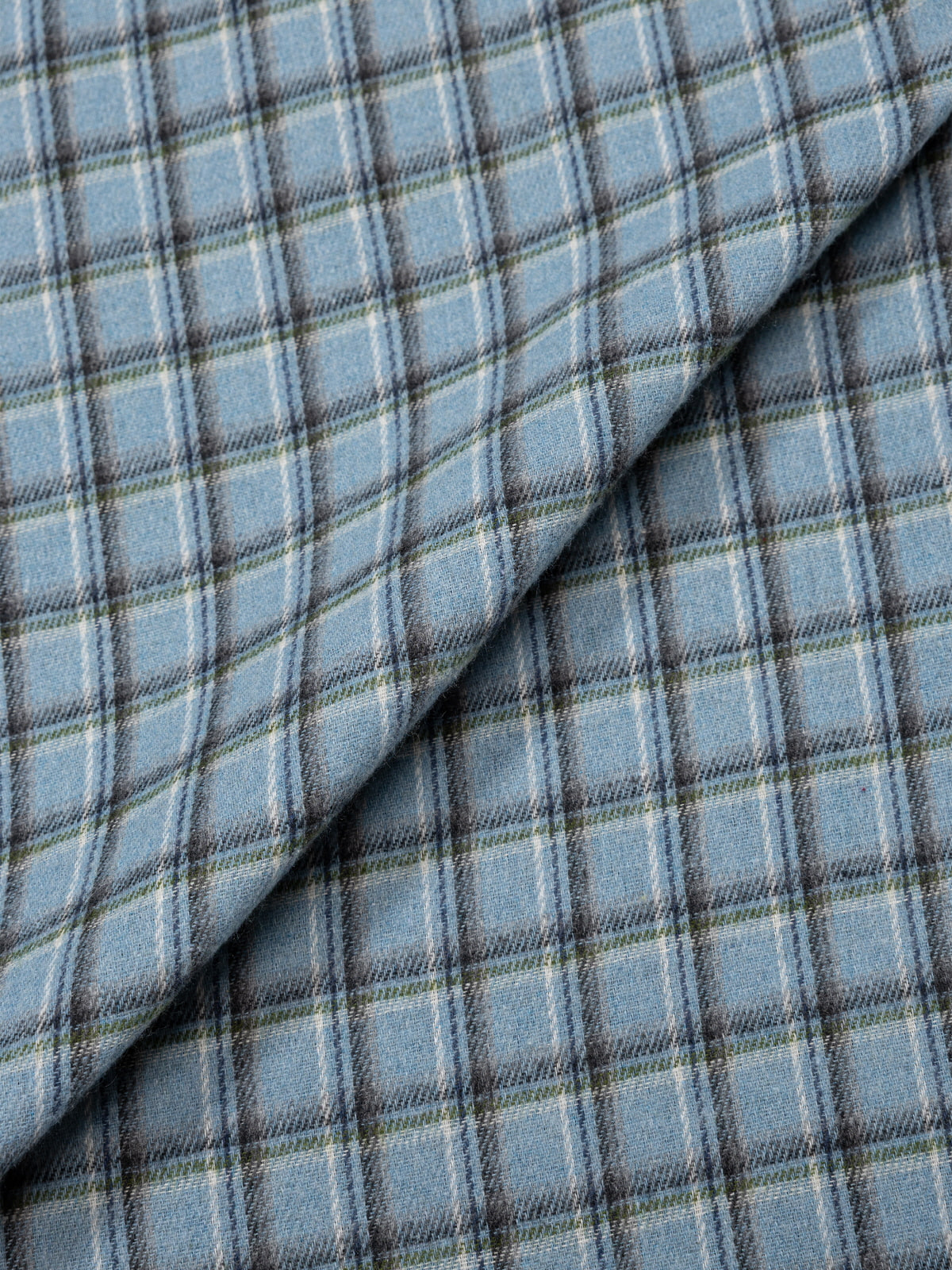 Oversized Flannel Shirt_Blue Check