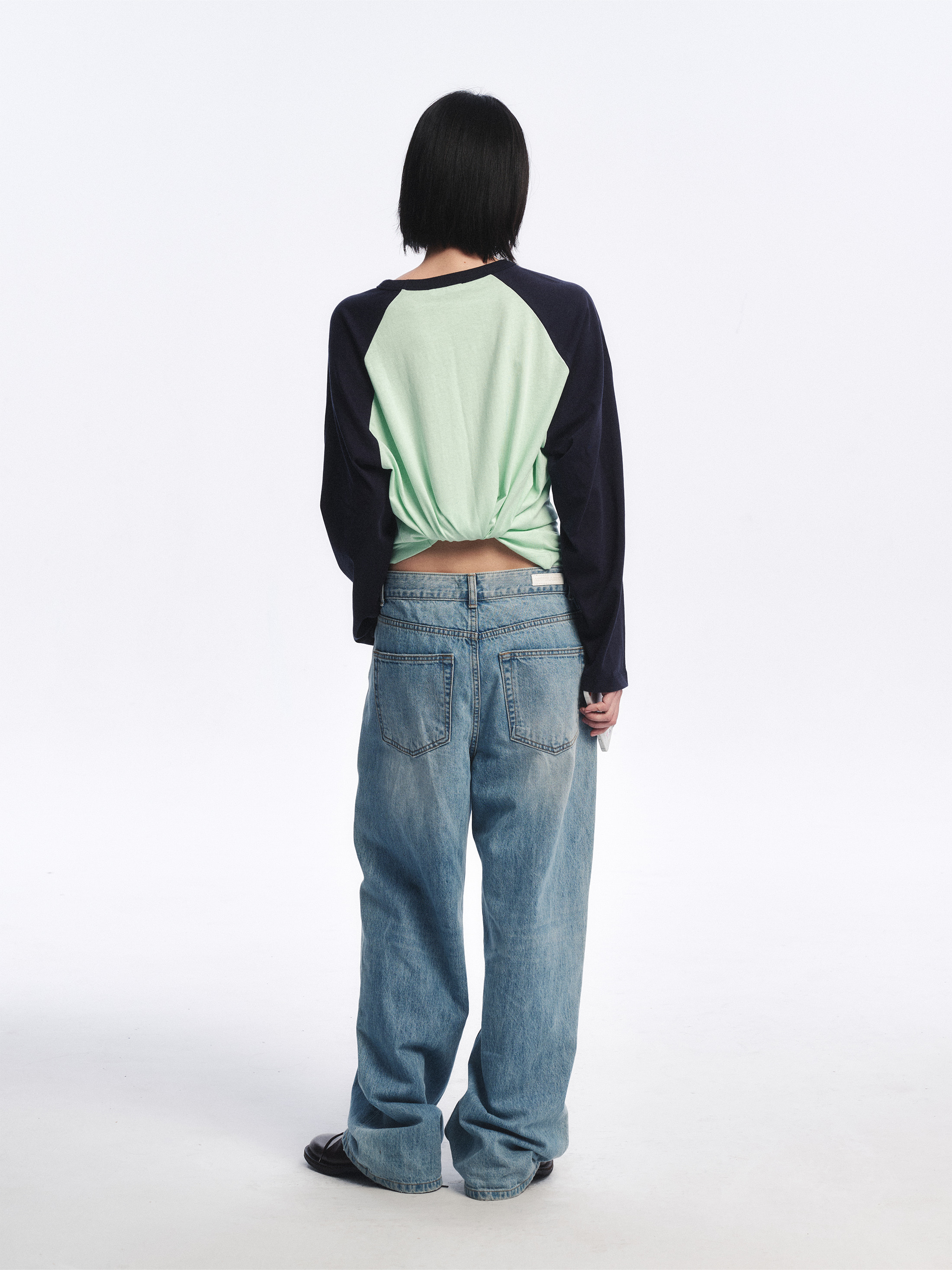 [10/12 예약배송] Postcard Raglan Tee_Mint 사진 2/4