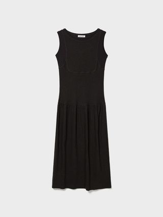 Sleeveless Jersey Dress_Charcoal