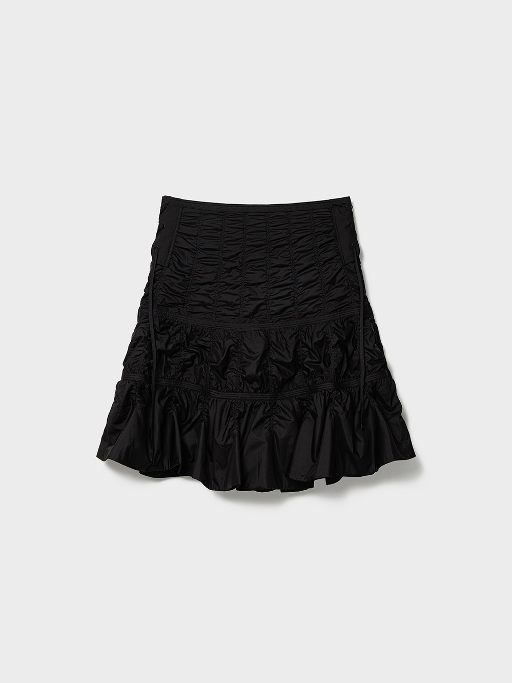 Padded Shirring Skirts_Black 사진