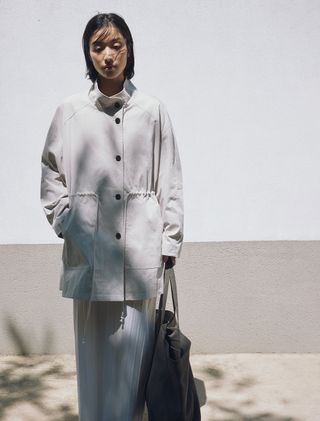 COTTON HALF COAT [BEIGE] - Low Tide