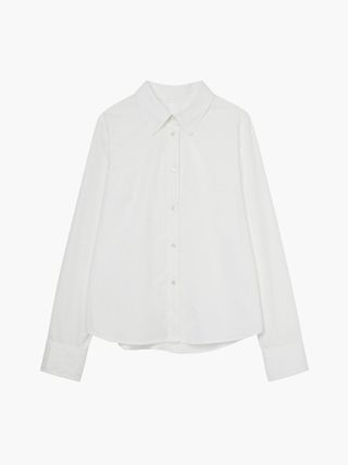 SLIM LINED SHIRT_white stripe